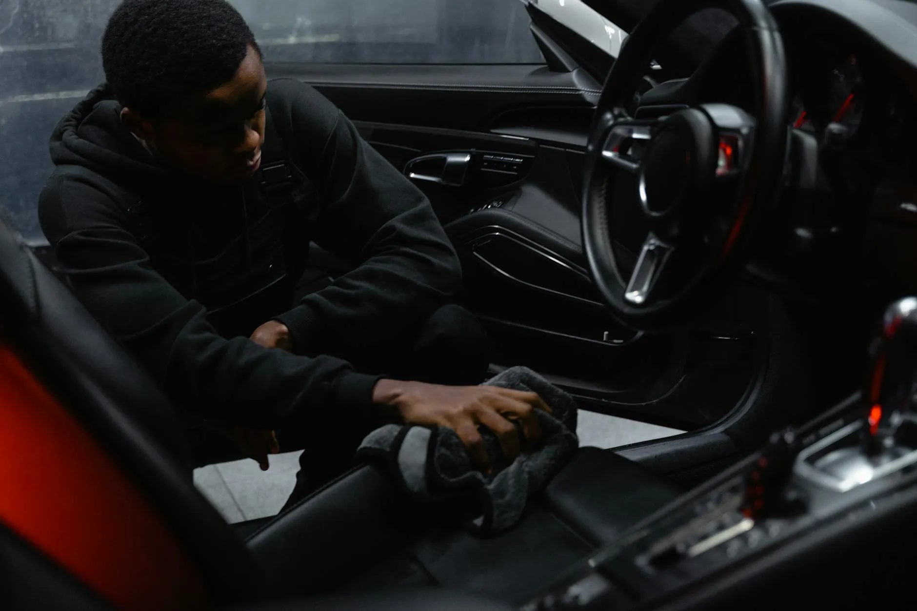 Car detailing and cleaning interior