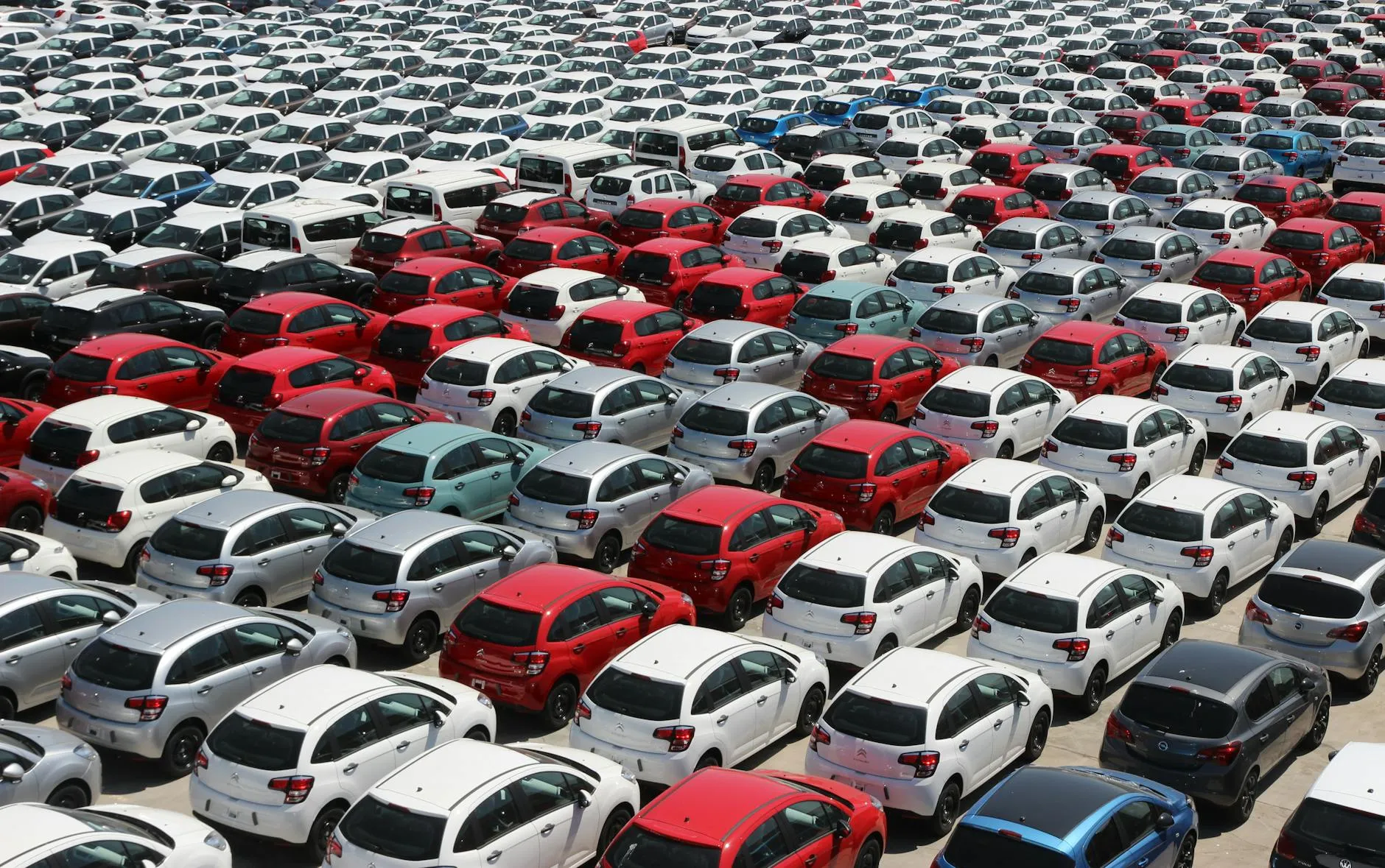 Used cars for sale at outdoor lot