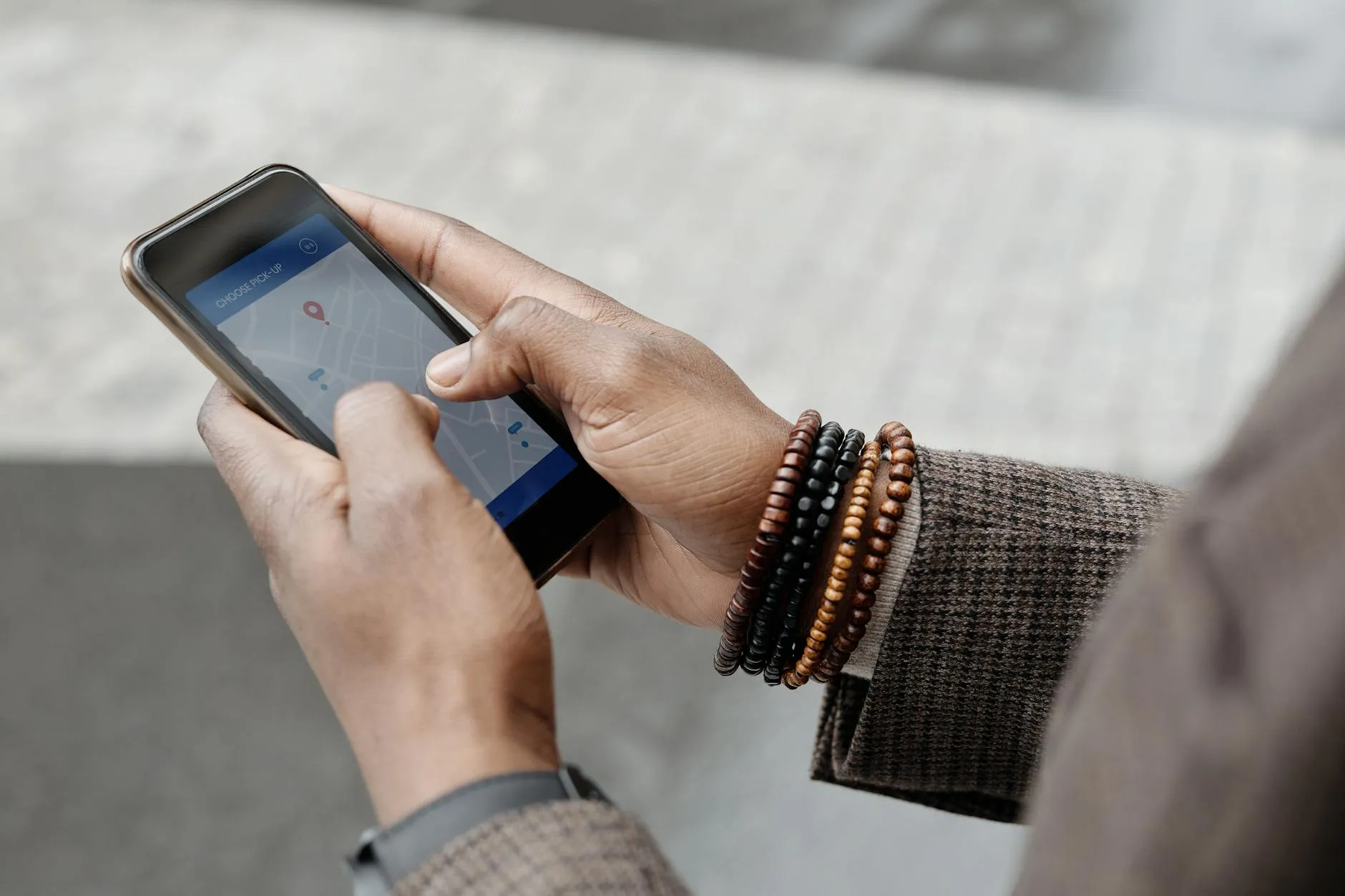 Searching for cars on smartphone