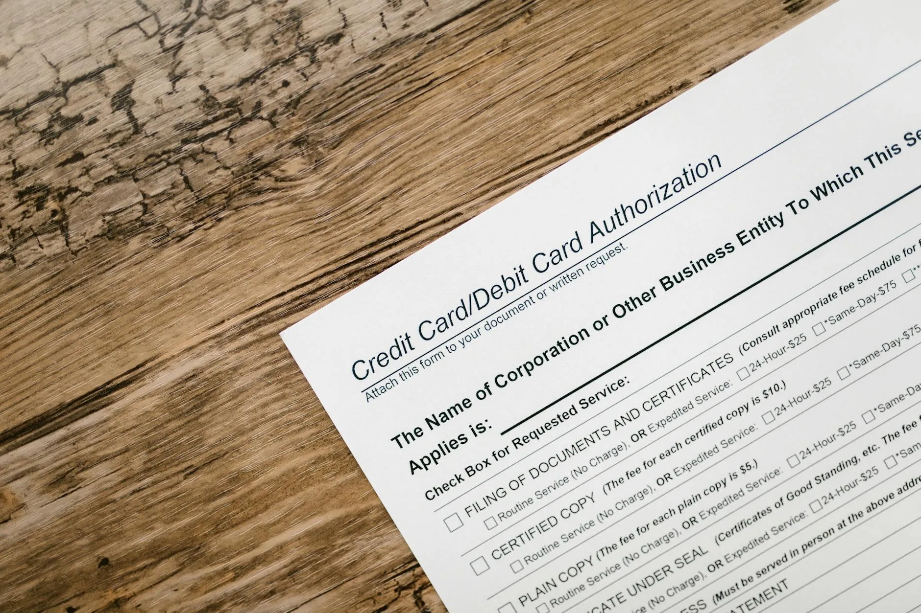 Car title and registration paperwork