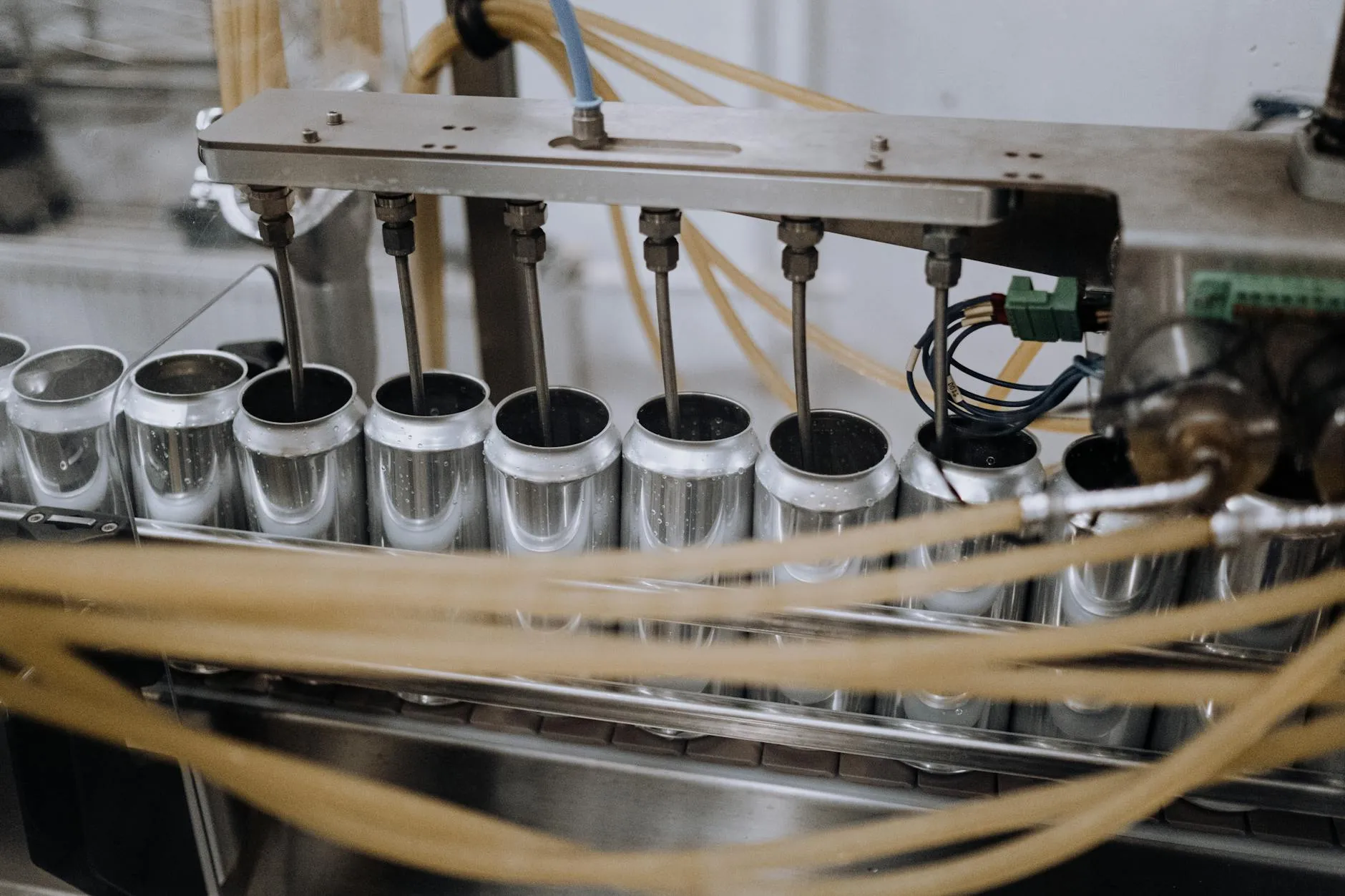Automated machinery on production line