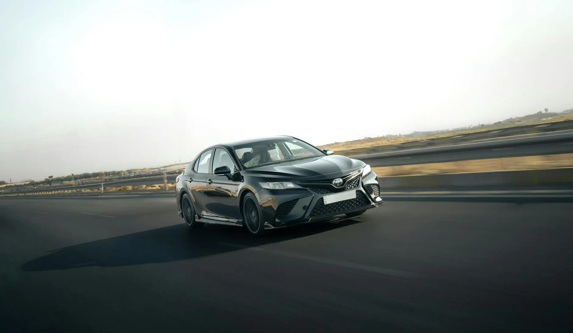 Toyota Camry sedan on highway