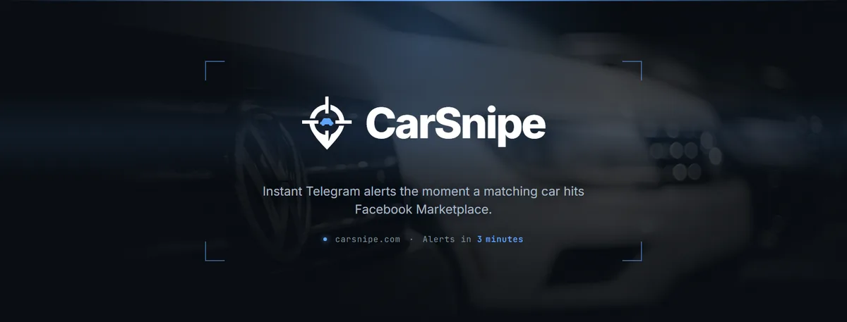 CarSnipe Facebook page cover